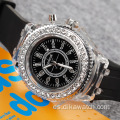 Ginebra 2019 AliExpress Ginebra Reloj Lady Men Top Correa de silicona Reloj de diamantes Diseño de Dial Sport Hombres Relojes de pulsera Reloj Mujer